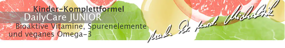 DailyCare Junior - Bioaktive Vitamine, veganes Omega-3 + Spurenelemente und hochwertige Pflanzenstoffe