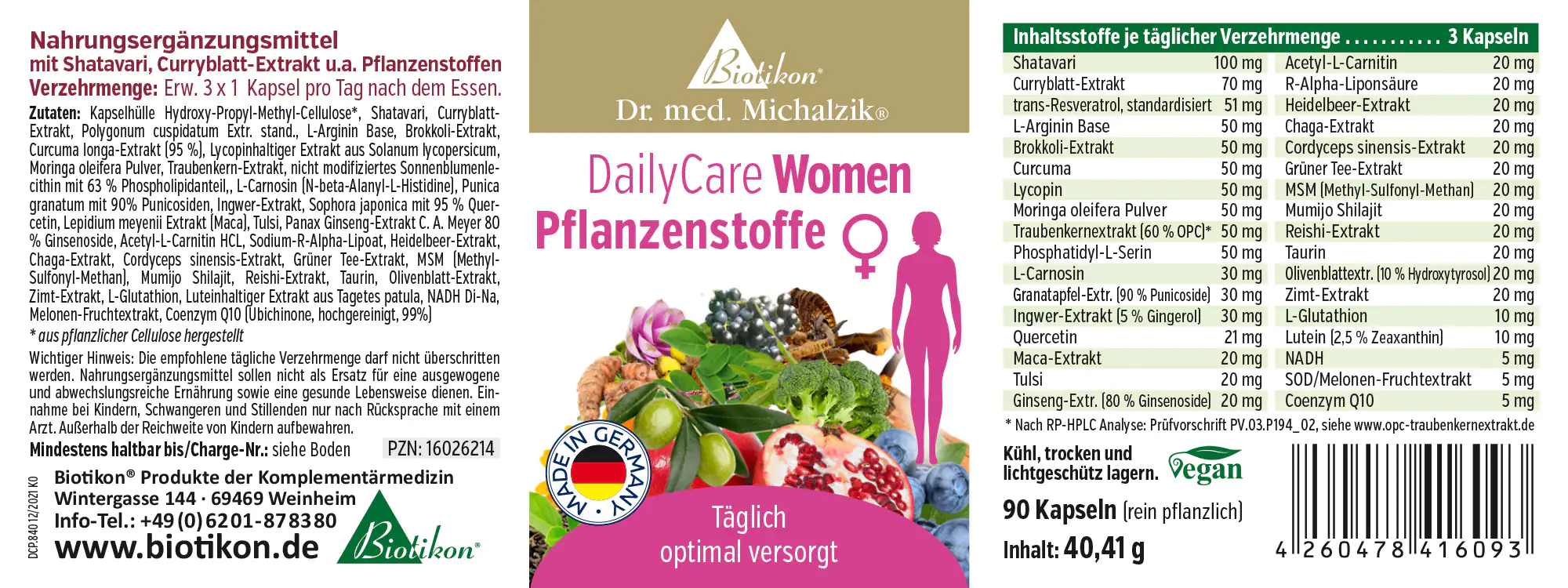DailyCare Women Sostanze vegetali