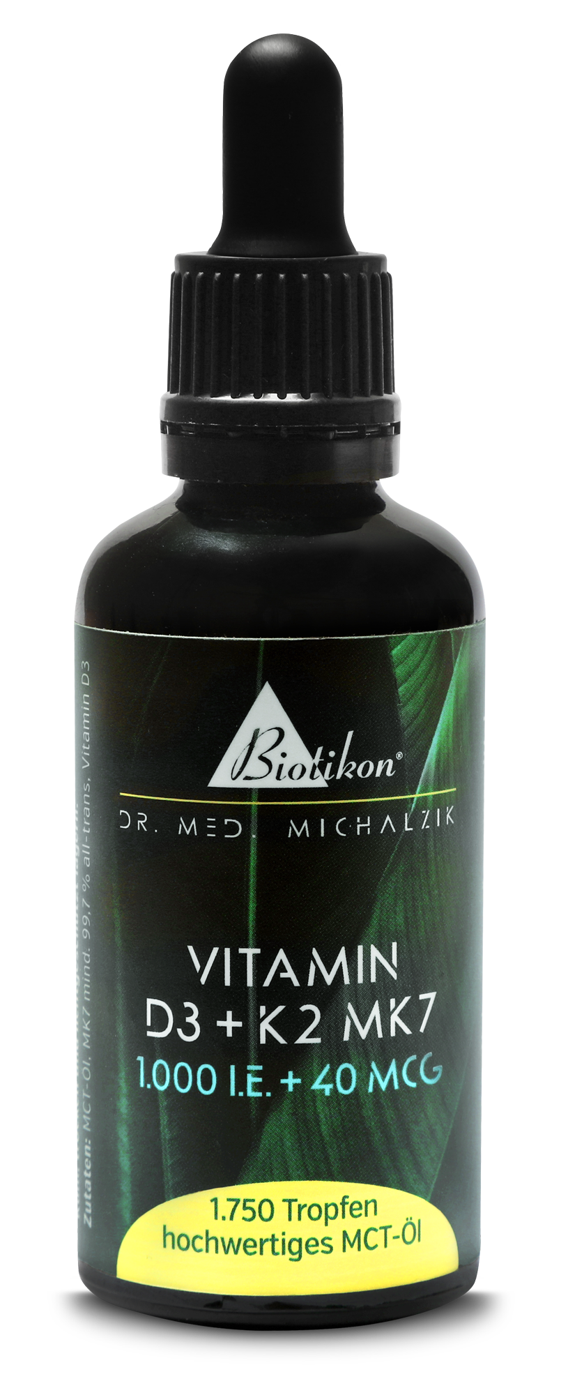 Vitamin D3 + K2 MK7, 1.000 I.E. + 40 MCG (50 ml) Vitamin D3 + K2 MK7, 1.000 I.E. + 40 MCG (50 ml)
