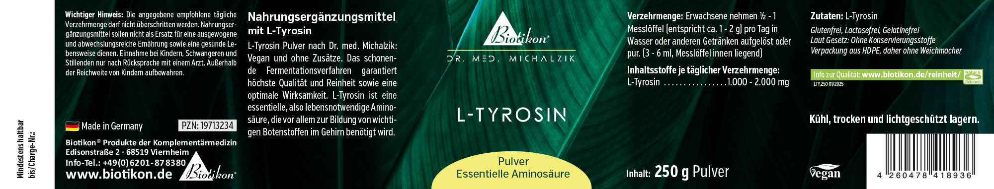 Poudre de L-Tyrosine