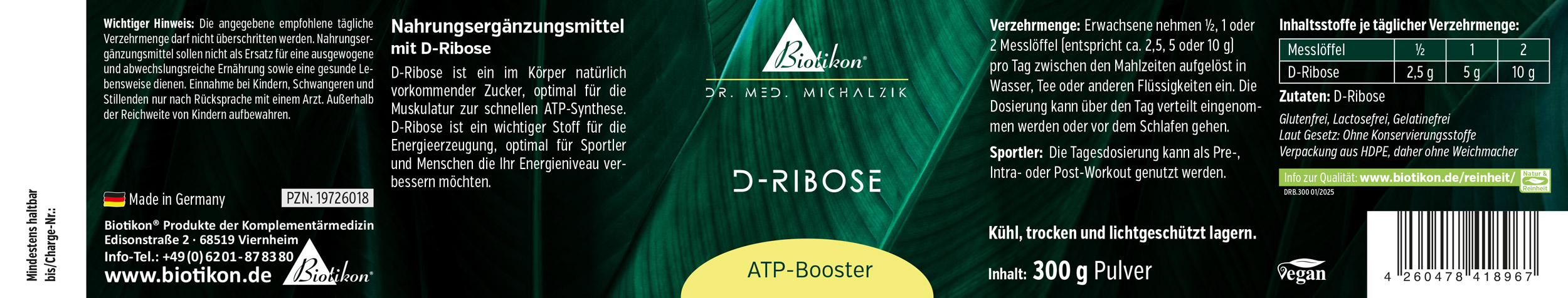 D-Ribose Pulver